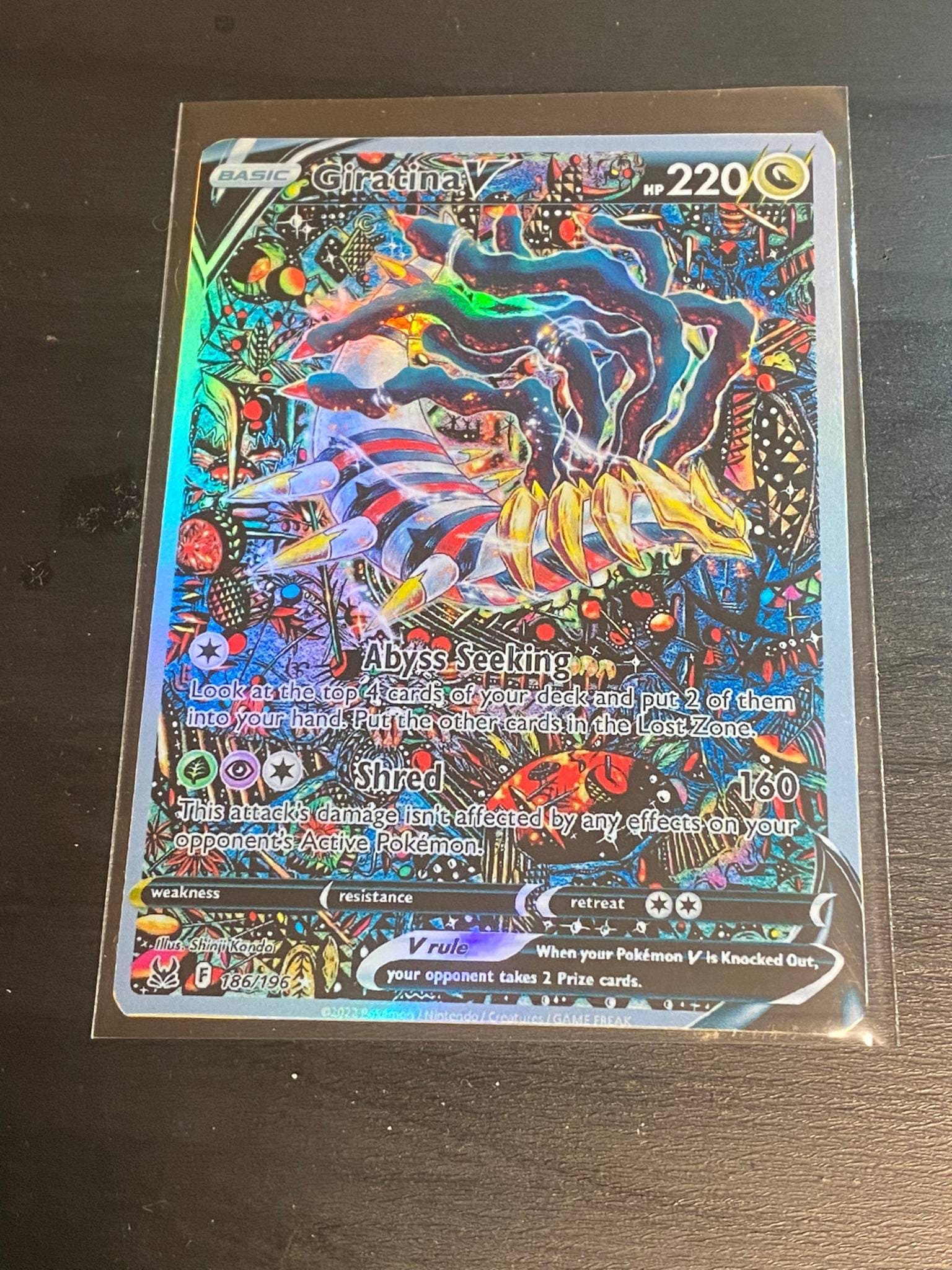 Palkia dialga giratina vstar gx ex vmax v Pokémon card Orica holographic  Pikachu Pokemon custom made