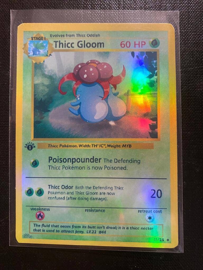 Thicc Gloom Charizard Gx Ex Vmax V Pokémon Card Orica - Etsy