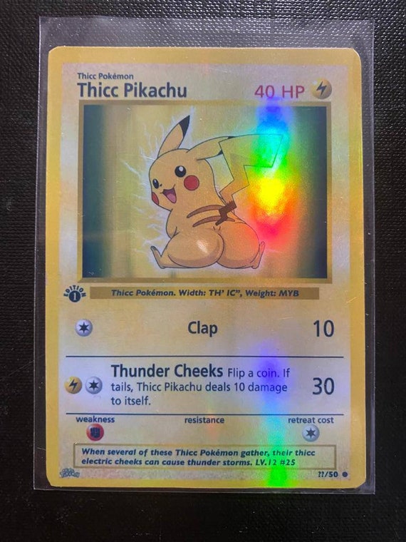 Custom Wedding Anniversary Pikachu Pokemon Card 