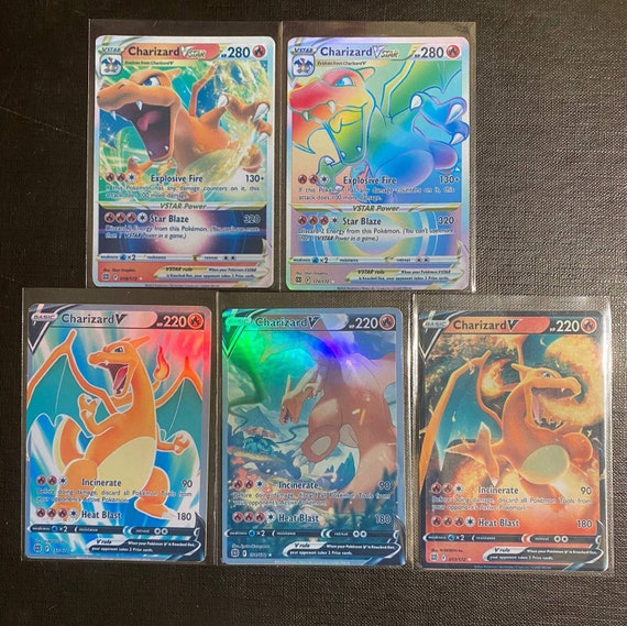 Spanish Pokemon Cards Vstar Vmax  Pokemon Letters Spanish Rainbow