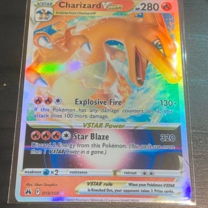 Charizard vstar rainbow set vmax climax gx ex vmax v Pokémon card Orica holographic Pikachu Pokemon  custom made