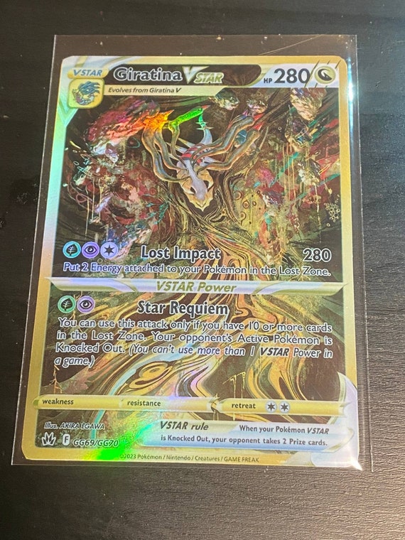 Palkia dialga giratina vstar gx ex vmax v Pokémon card Orica holographic  Pikachu Pokemon custom made