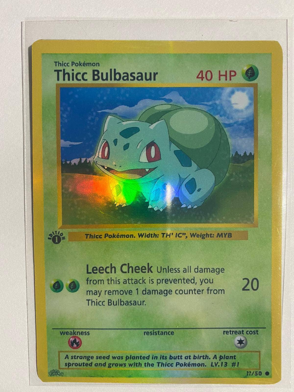 Thicc Bulbasaur Card Custom Quilt - The Waypro