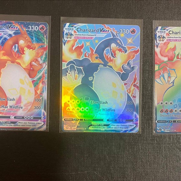 Charizard vstar rainbow set vmax climax gx ex vmax v Pokémon card Orica holographic Pikachu Pokemon custom made shiny shining