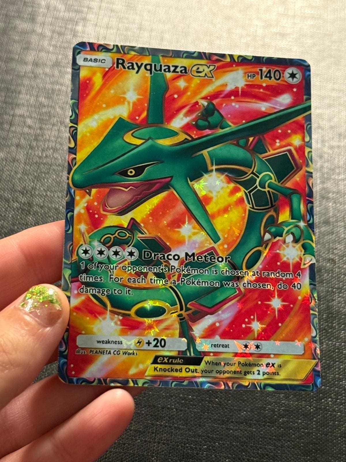 Rayquaza Shiny Shining Ex Tcg Gx Vmax V Card Holographic