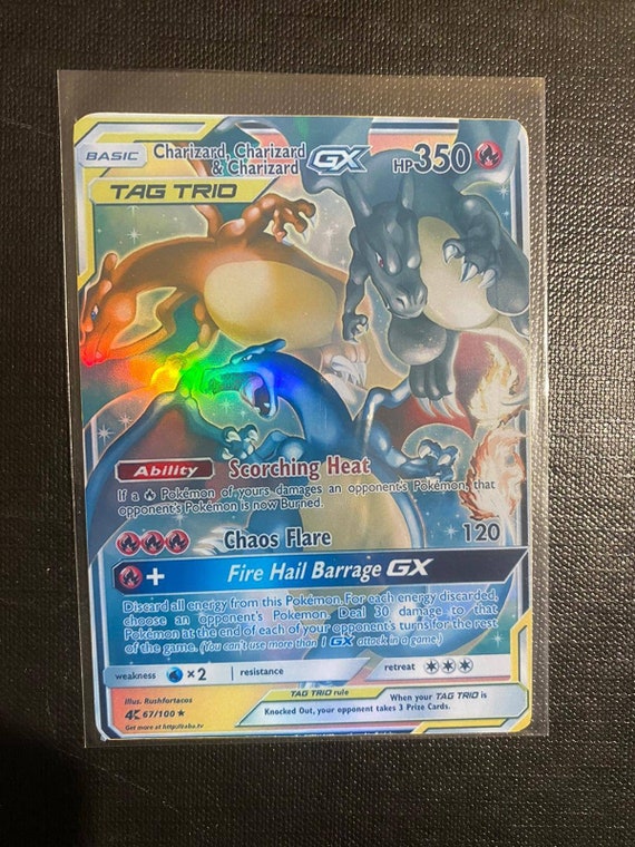 Shadow Charizard Gx Custom Pokemon Card Hand Made Proxy Premium Quality