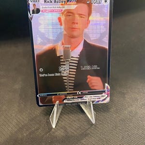 Rick Astley Rick Roll RickRoll gx ex vmax v Pokémon Karte Orica parallel prismatisch holographisch Pikachu Pokemon Himmelslichter Custom