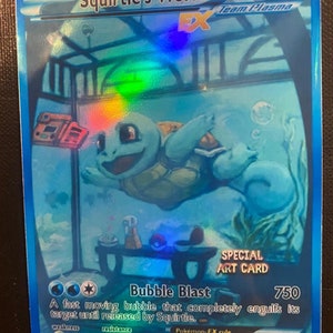 Squirtle world gx ex vmax v Pokémon card Orica holographic Pikachu Pokemon celestial lights custom made
