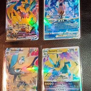 Zeraora vstar universum set gx ex vmax v vstar kaart Orica Pikachu Pokemon op maat gemaakte kroon zenith
