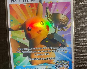 トレーナーピカチュウ トロフィーカードno.1 1位 リザードンgx