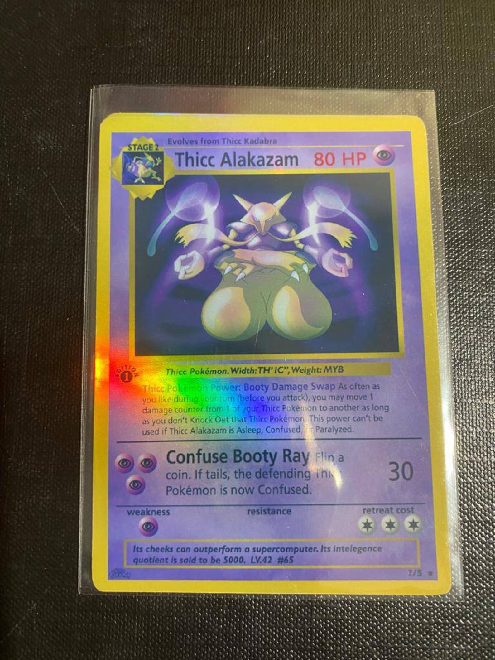 Thicc Alakazam Charizard Gx Ex Vmax V Pokémon Card Orica - Etsy Canada