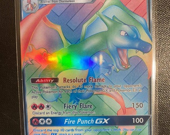 Deoxys gx Charizard gx ex vmax v Pokémon card Orica holographic Pikachu  Pokemon celestial lights custom made