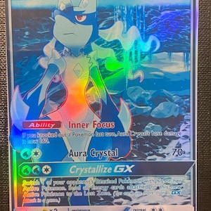 Lucario Avalon tag team gx ex vmax v Carte Pokémon Orica holographique Pikachu Pokemon lumières célestes sur mesure