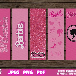 Printable Bookmarks Template, Printable Bookmarks Set, bookmarks, Digital Bookmark Template, Instant Download, Bookmark, Barbie, Book