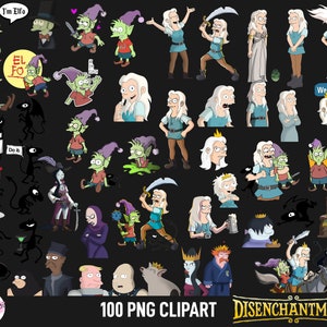 Disenchantment, Elfo, PNG, Clipart, Instant Download, printable, images, Transparent Backgrounds, Instant Download, bundle, cartoon