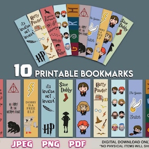 Magic, Printable Bookmarks Template, Printable Bookmarks Set, bookmarks, Digital Bookmark Template, Instant Download