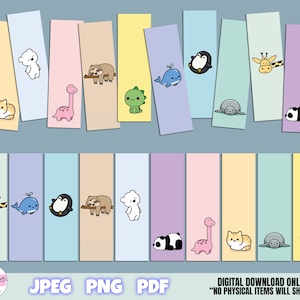 Bookmarks For Kids, Printable Bookmarks Template, Printable Bookmarks Set, bookmarks, Instant Download, instant digital download