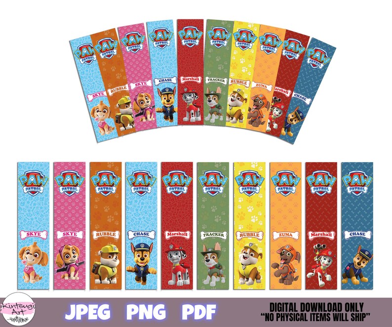 Printable Bookmarks Template, Printable Bookmarks Set, Bookmarks, Digital Bookmark Template ...