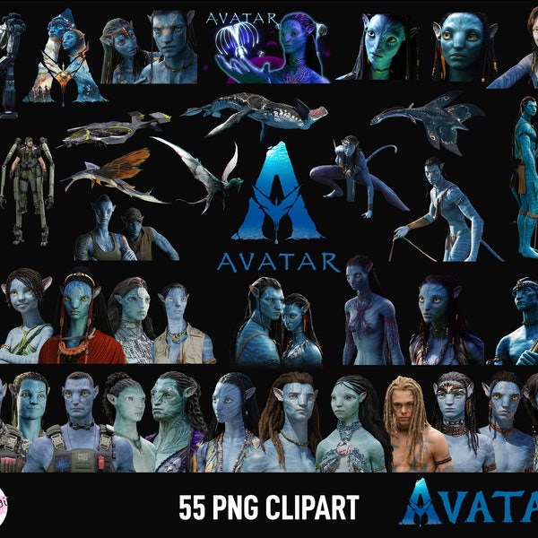 avatar, avatar 2, PNG, avatar Clipart, Instant Download, printable, images, Transparent Backgrounds, Instant Download, bundle, avatar movie