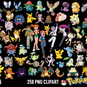 pokemon, PNG, poke Clipart, téléchargement immédiat, imprimable, images, png, arrière-plans transparents, téléchargement immédiat, pikachu png, bundle