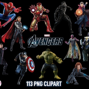 Avengers PNG Clipart, Avengers Printable Images, Superhero png, Hulk clipart, Marvel Avengers poster, Super Heroes Clipart