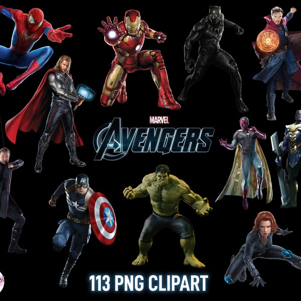 Avengers PNG Clipart, Avengers Printable Images, Superhero png, Hulk clipart, Marvel Avengers poster, Super Heroes Clipart