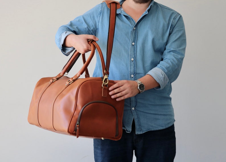 Personalized Duffle Bag Dopp Kit Bag Luggage Tag Combo Gift Etsy