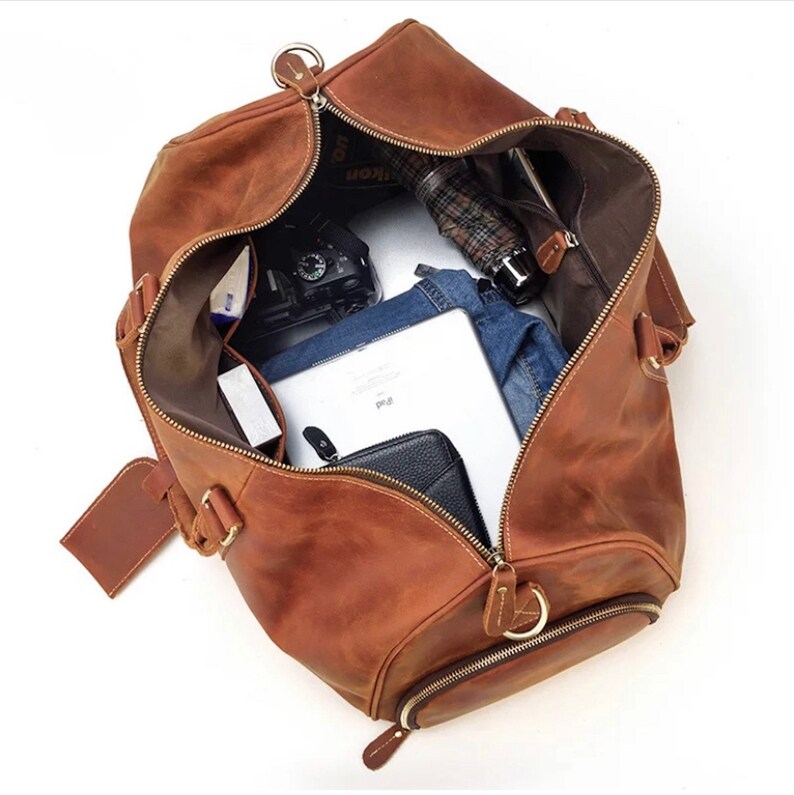 Personalized Duffle Bag Dopp Kit Bag Luggage Tag Combo Gift Etsy