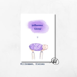 Postal "¡Bienvenido, pequeño!"