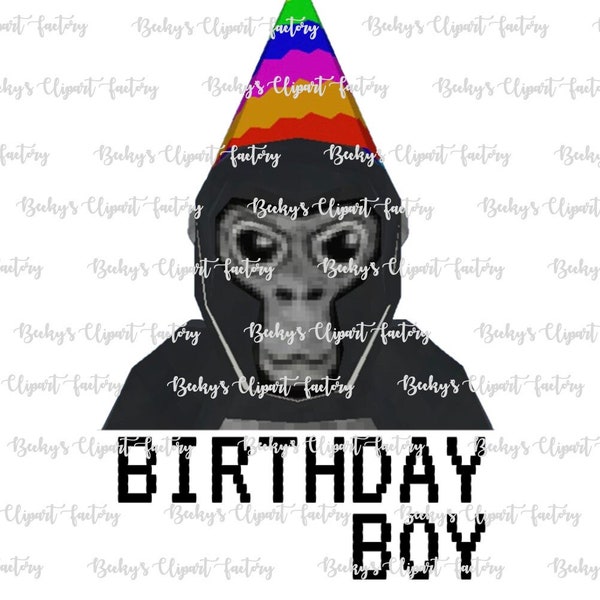 Birthday Boy 2 Gorilla Tag Blue - clipart png transparent image