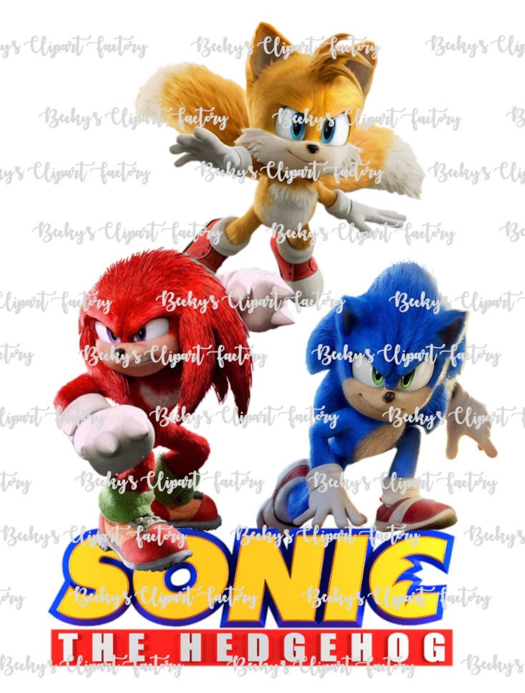 Kit Digital Sonic 2 Imagens Png e Papeis