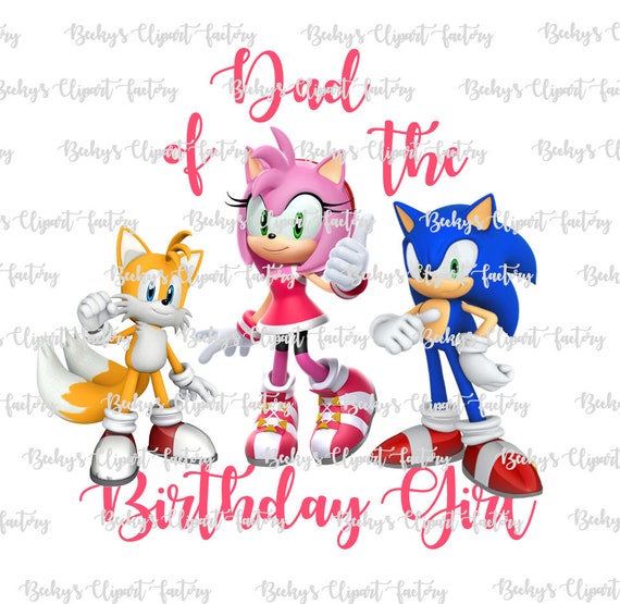 Sonic y sus amigos Amy Papá de la imagen de la cumpleañera - Etsy España Sonic y sus amigos Amy Papá de la imagen de la cumpleañera - Etsy España