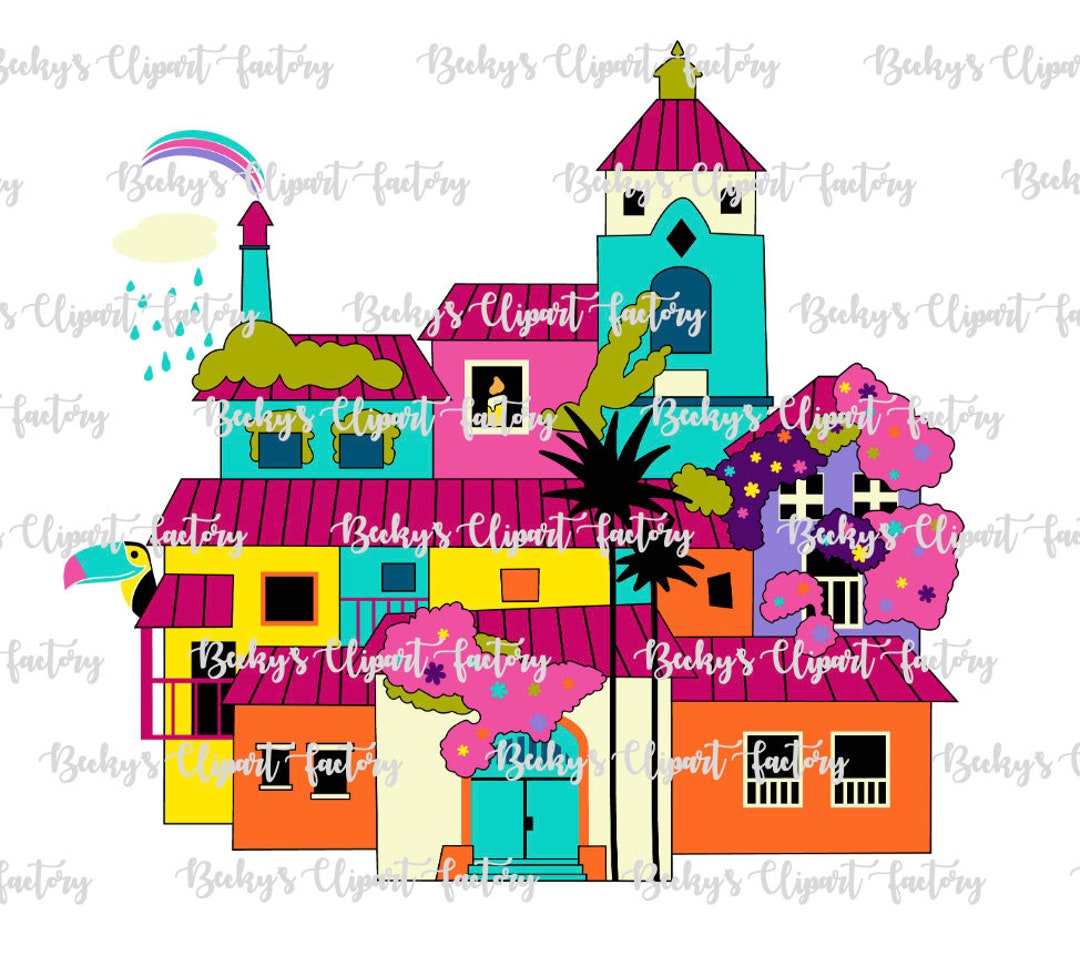 Casita House 1 Cartoon Drawing Clipart Image Encanto Png for Etsy Canada