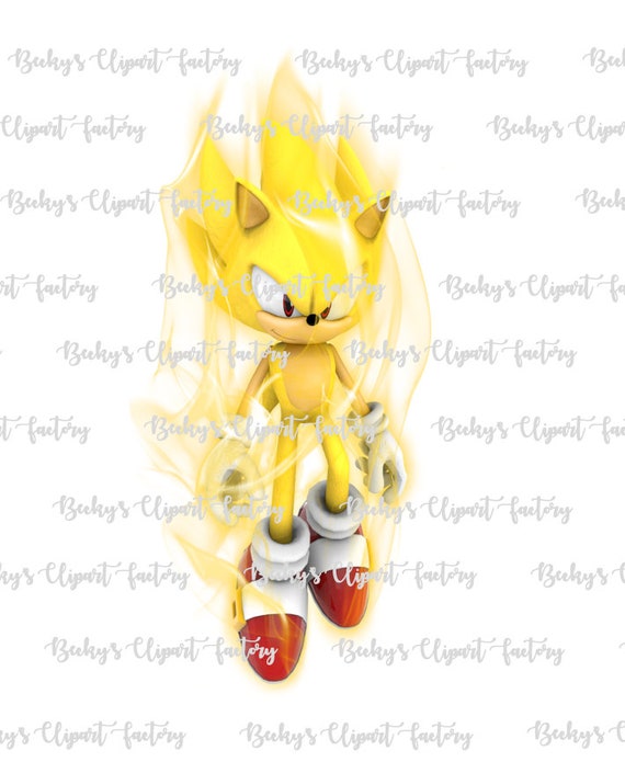 Super Sonic 3, Sonic the hedgehog, clipart image, png for printer