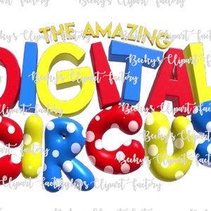 Amazing Digital Circus Logo 1 clipart png image – printable downloadable png