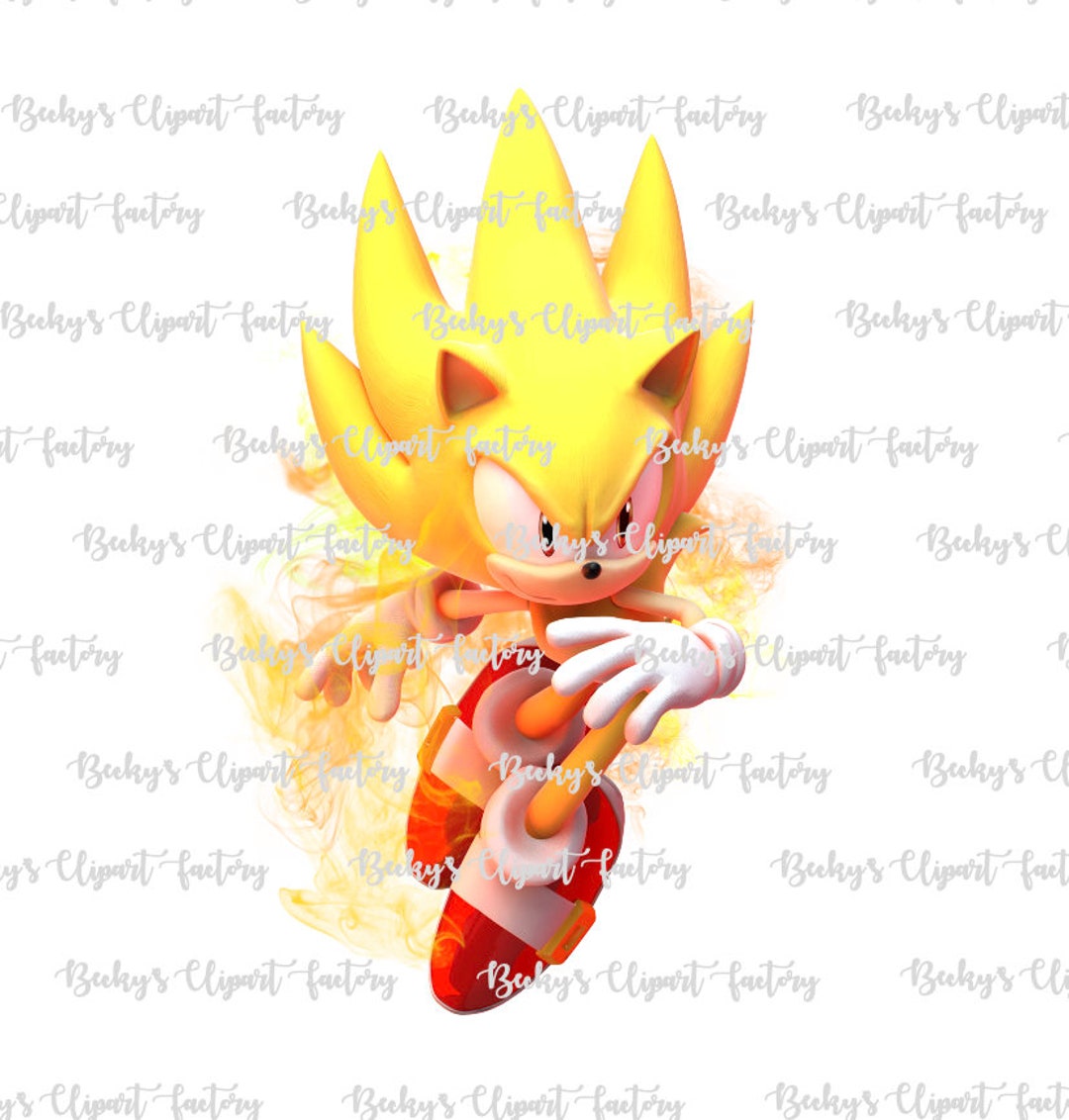 Super Sonic from the Sonic The Hedgehog 2 Movie Digital Print Greeting  Card for Sale by AniMagnusYT