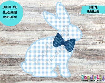 Plaid Bunny PNG Sublimation Design, Easter Bunny, Buffalo Plaid Bunny ...