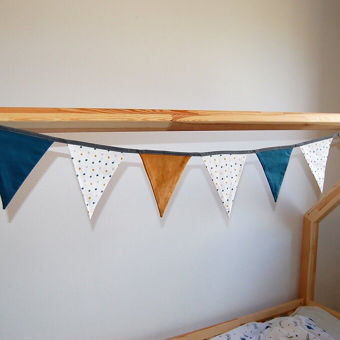 Fanions Camel & Bleu Chambre Enfant