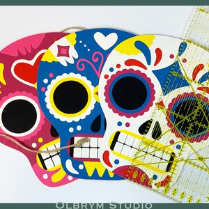 Mexican Style Skulls Banner Set 2 Digital Template, Printable, SVG and PDF for Instant Download ...