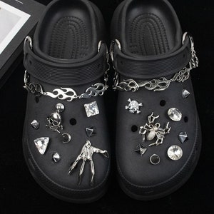 Goth Witchy Style Shoe Charms Metal Punk Charms Alt Shoes Accessories for  Shoes Whimsigoth Punk Jewelry Celestial Zodiac Sign -  Finland