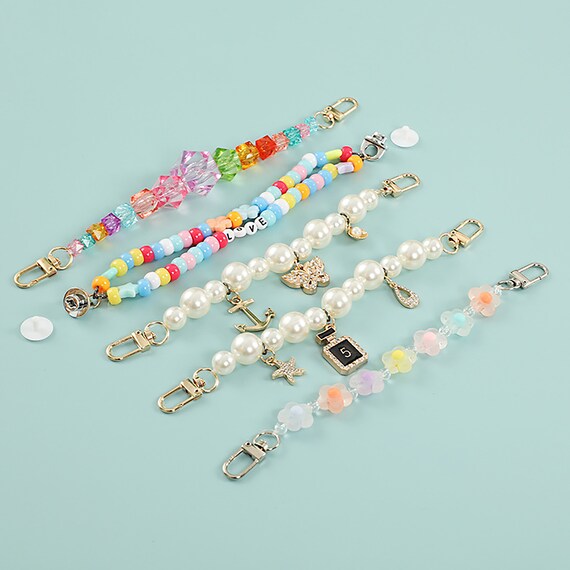 2pcs Colorful shoe Chains, Candy color chains, Pearl charm for shoe, Flower shoe charms without shoes, croc shoe charms