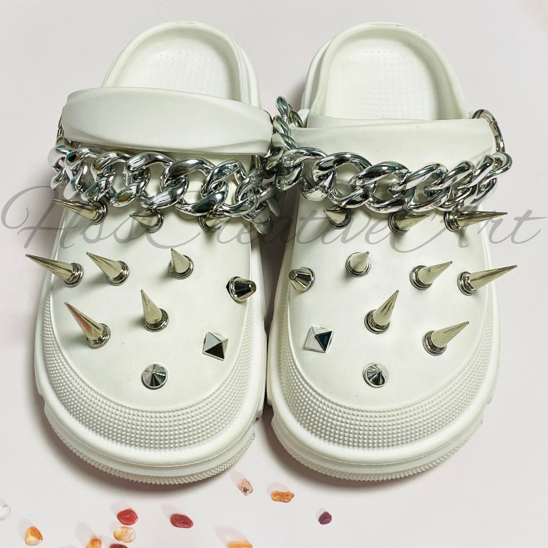 Metal Punk Spike Shoe Charm Set Gothic Style Rivet Shoe Etsy