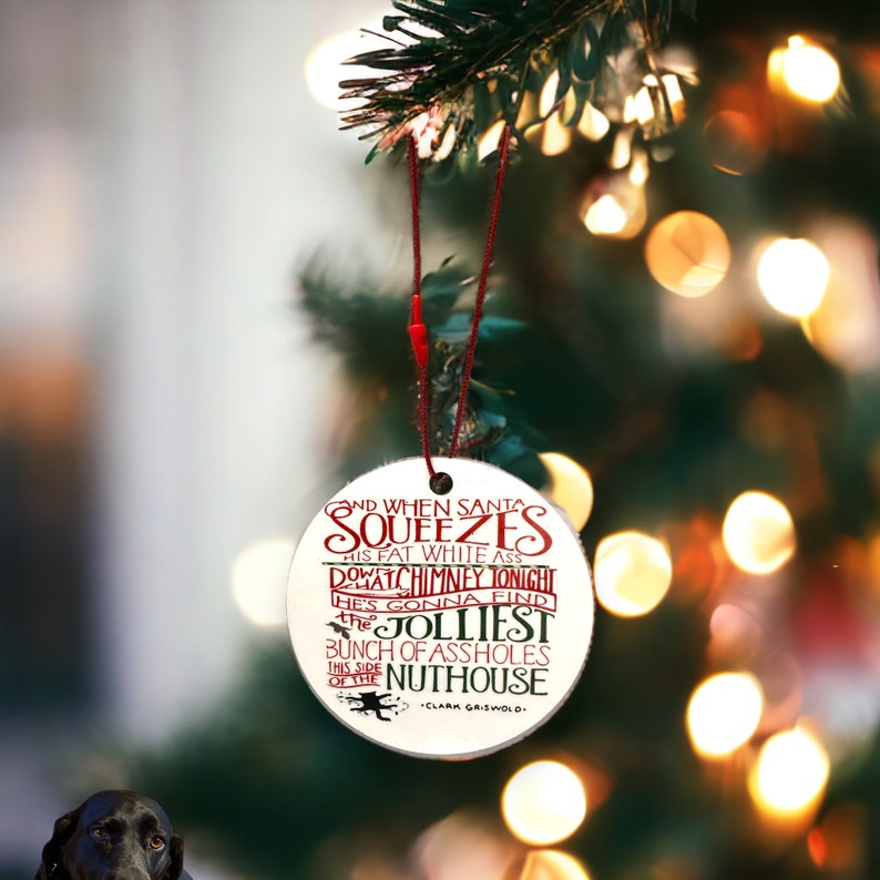 Funny Christmas Vacation Ornaments, Christmas Vacation Decor, Clark Griswold, Cousin Eddie