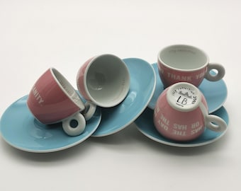 Illy Art Collection 2002 Louise Bourgeois Espresso Cups | Complete Set of 4 | Includes Booklet | Collector's Item
