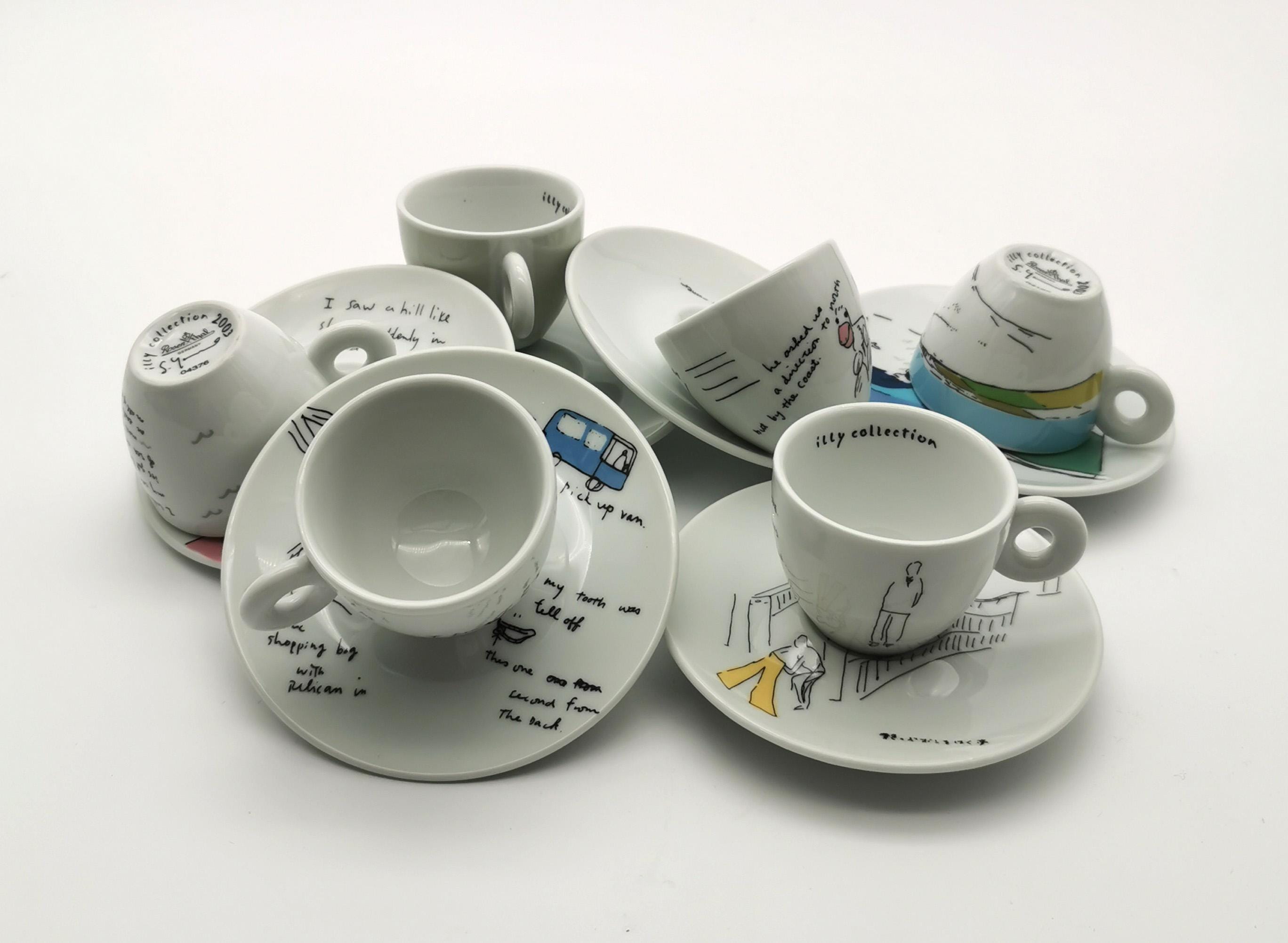 Illy Art Collection 2003 Shizuka Yokomizo Espresso Cups | Complete