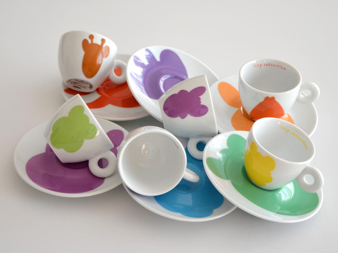 食器    Collectibles 2016 Illy Art Collection 2001 Jeff Koons Espresso Cups | Complete Set