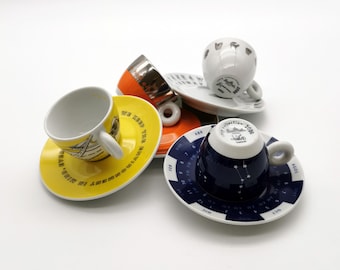 Illy Art Collection 2006 Citta del Arte Espresso Cups | Complete Set of 4 | Includes Booklet | Collector's Item