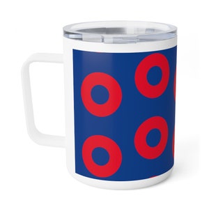 PHISH Donut Insulated Coffee Mug with Lid, 10oz