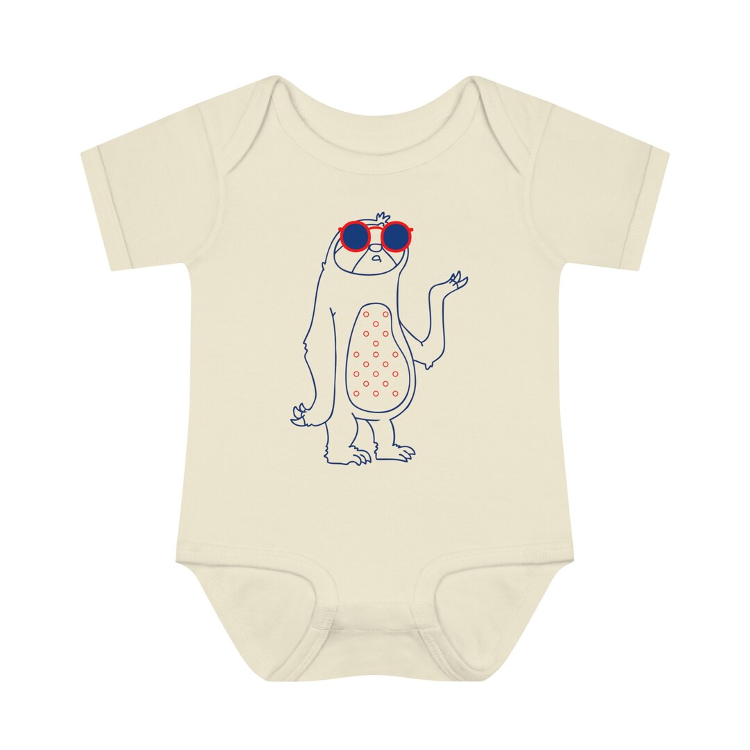 PHISH Sloth Baby Rib Bodysuit 6M - 18M - Etsy