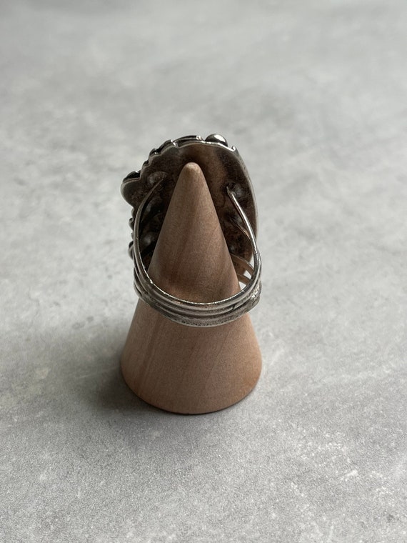 Silver statement ring - image 2